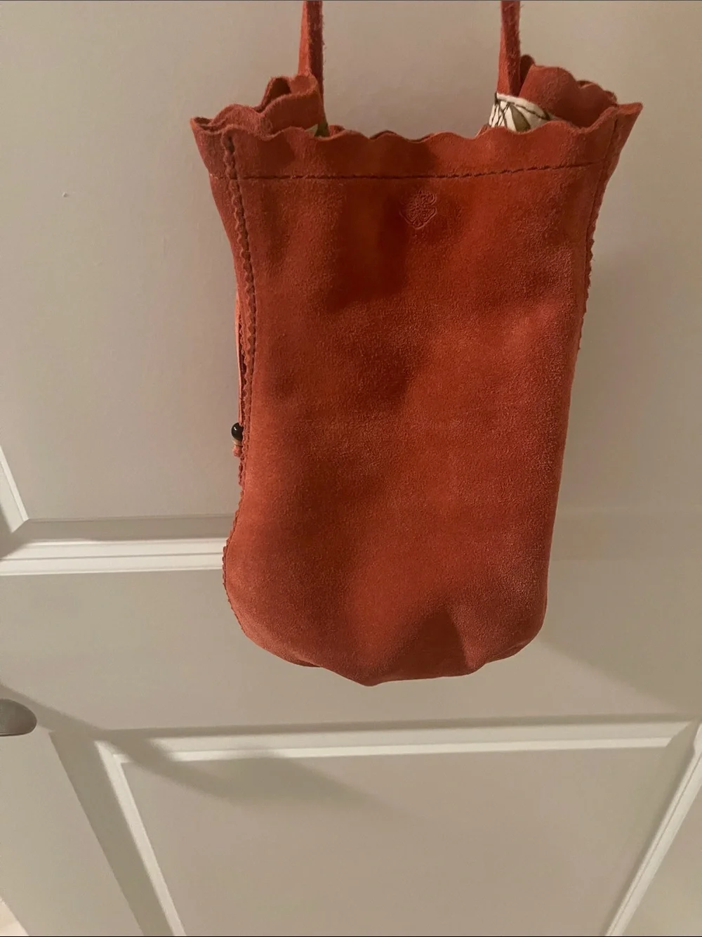 Lucky Brand a rust color Hobo bag 100% cow hide leather